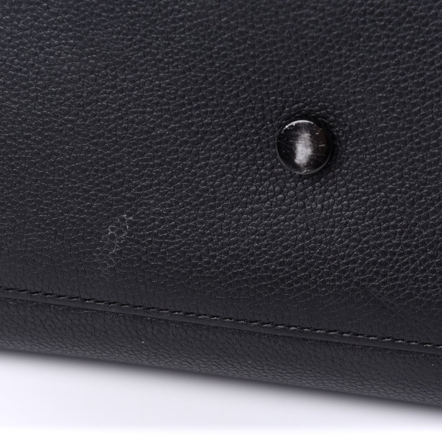 Grained Calfskin Baby Sac De Jour Black
