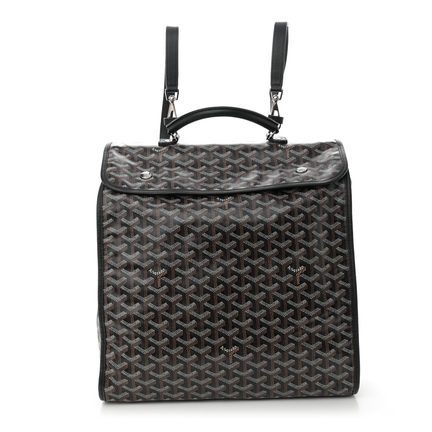 Goyard Goyardine Saint Leger Soft Briefcase Backpack Black 1 of 11