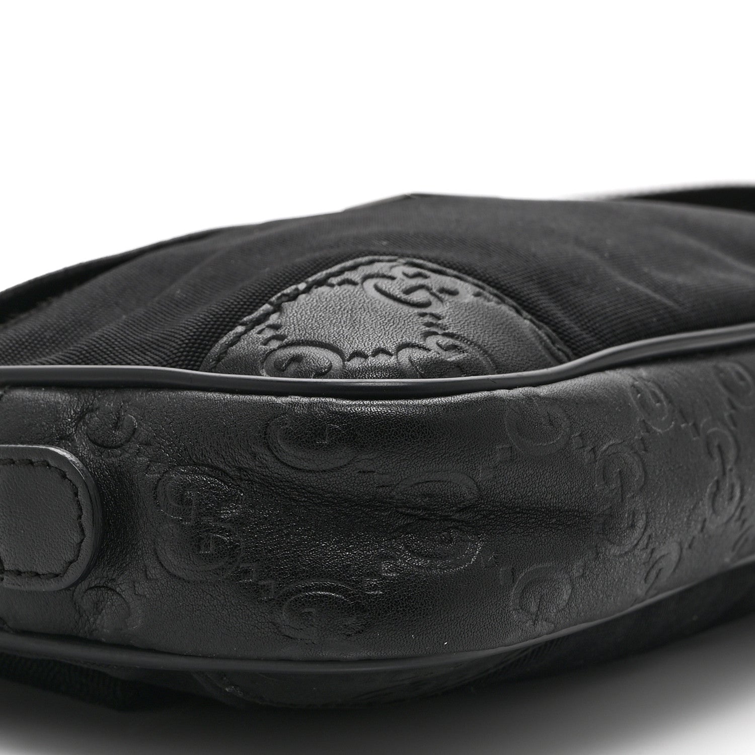 Gucci Guccissima Nylon Belt Bag  Black 9 of 10