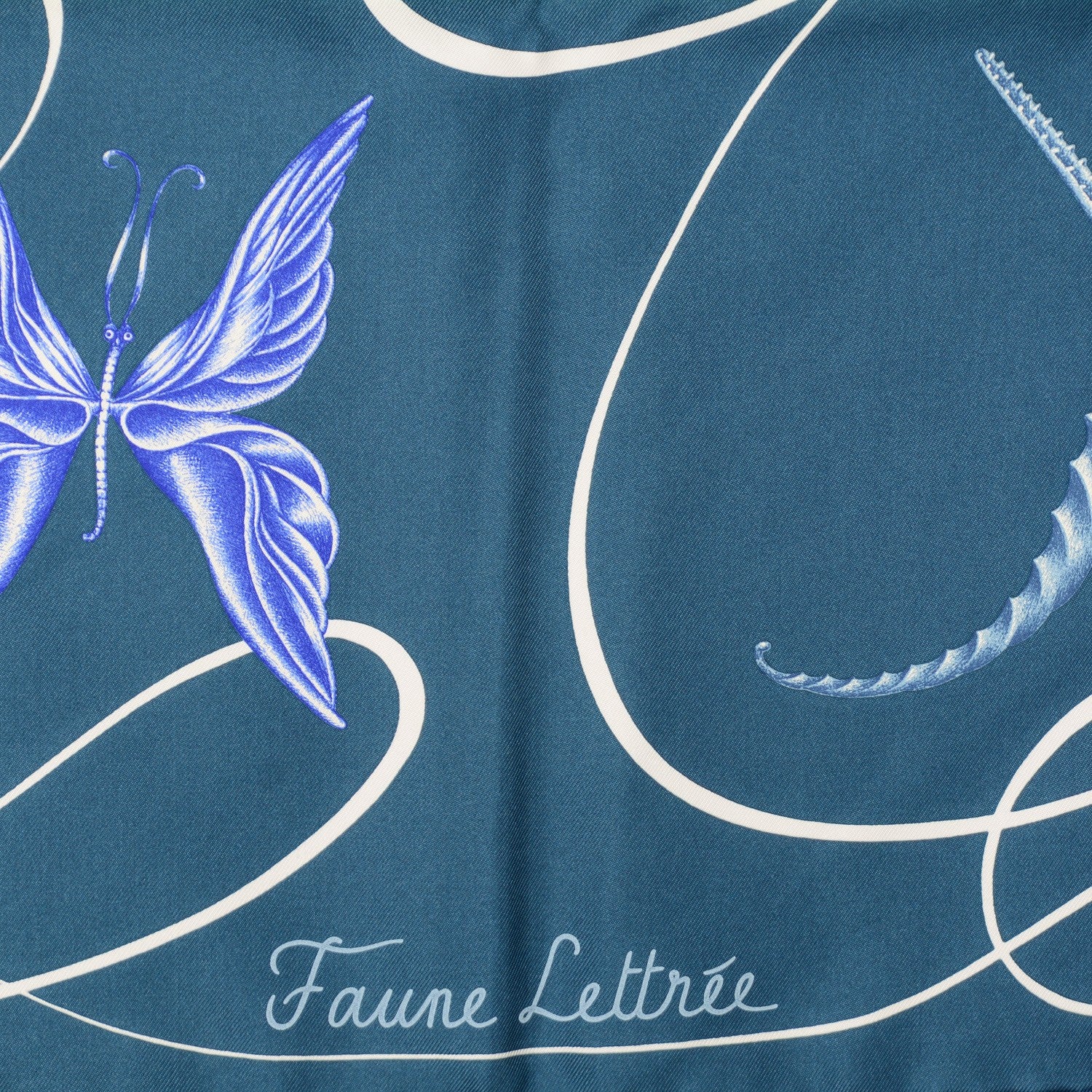 Hermes Silk Faune Lettree Scarf 90 3 of 6