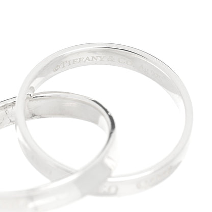 Tiffany Sterling Silver 1837 Interlocking Circles Ring 56 7.5 4 of 5