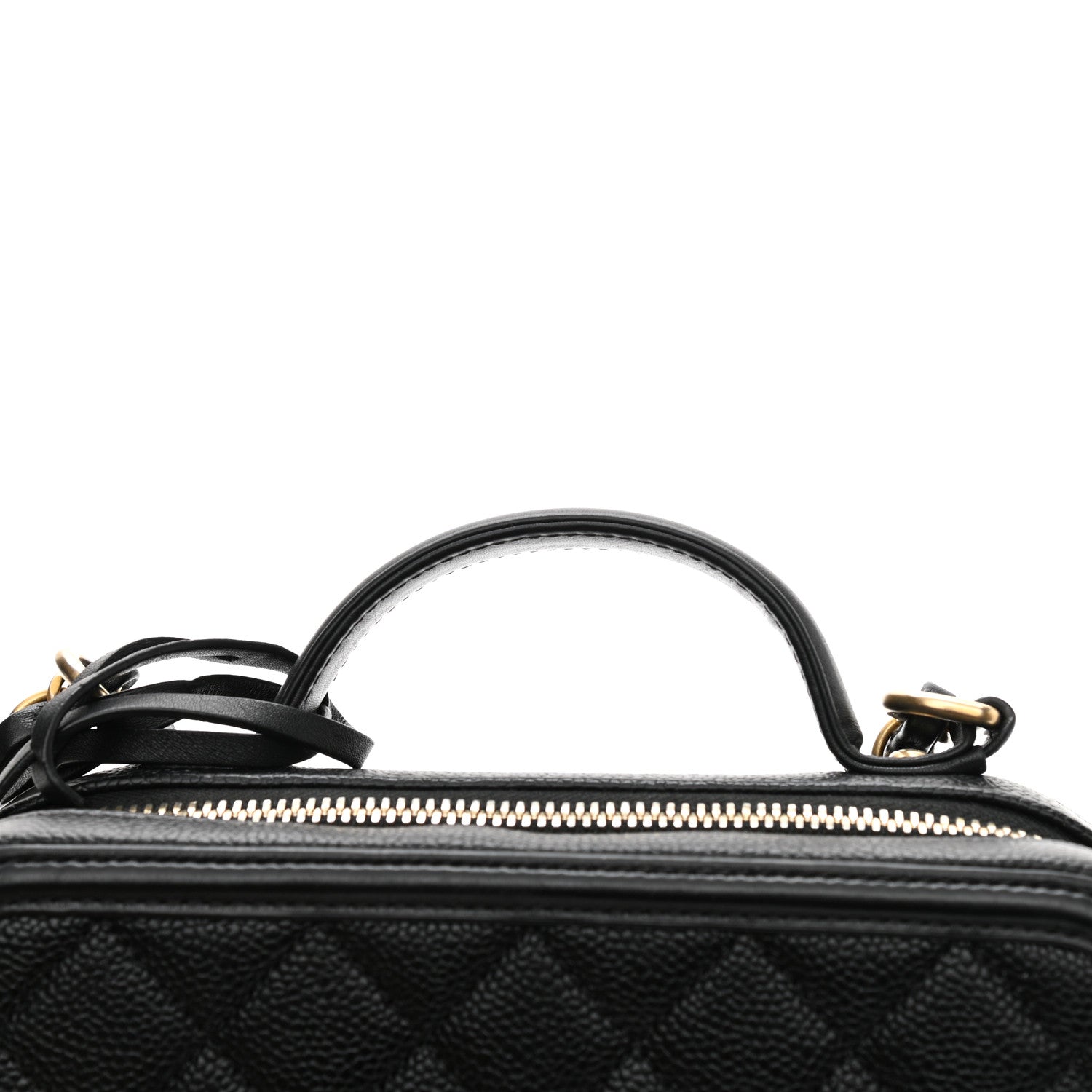 Chanel Caviar Quilted Medium CC Filigree Vanity Case Black 12 of 12