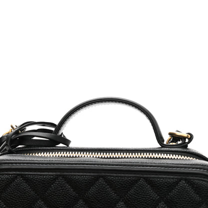 Chanel Caviar Quilted Medium CC Filigree Vanity Case Black 12 of 12