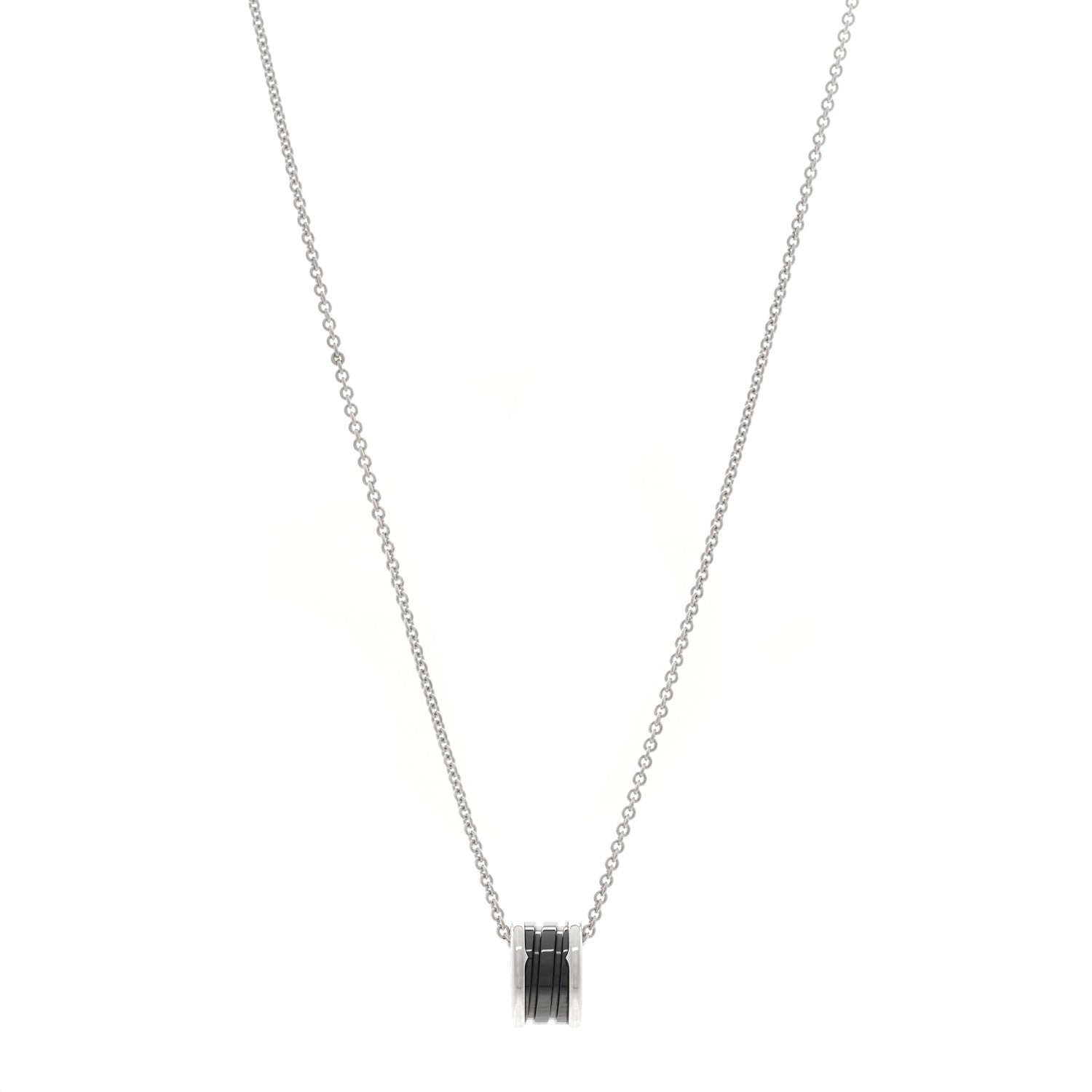 Bulgari Sterling Silver Ceramic Save The Children Pendant Necklace 1 of 4