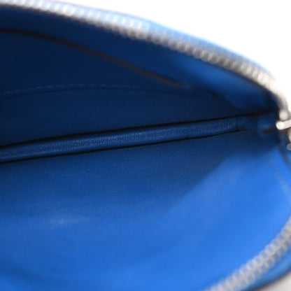 Hermes Swift Couverture Nouvelle Carre Pocket Pouch Bleu Encre Rose D'Ete 5 of 7