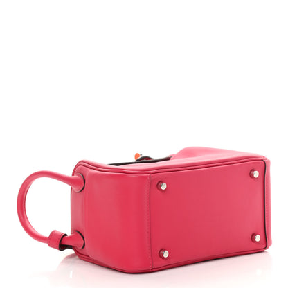 Hermes Swift Verso Mini Lindy 20 Framboise Rouge Sellier 4 of 12