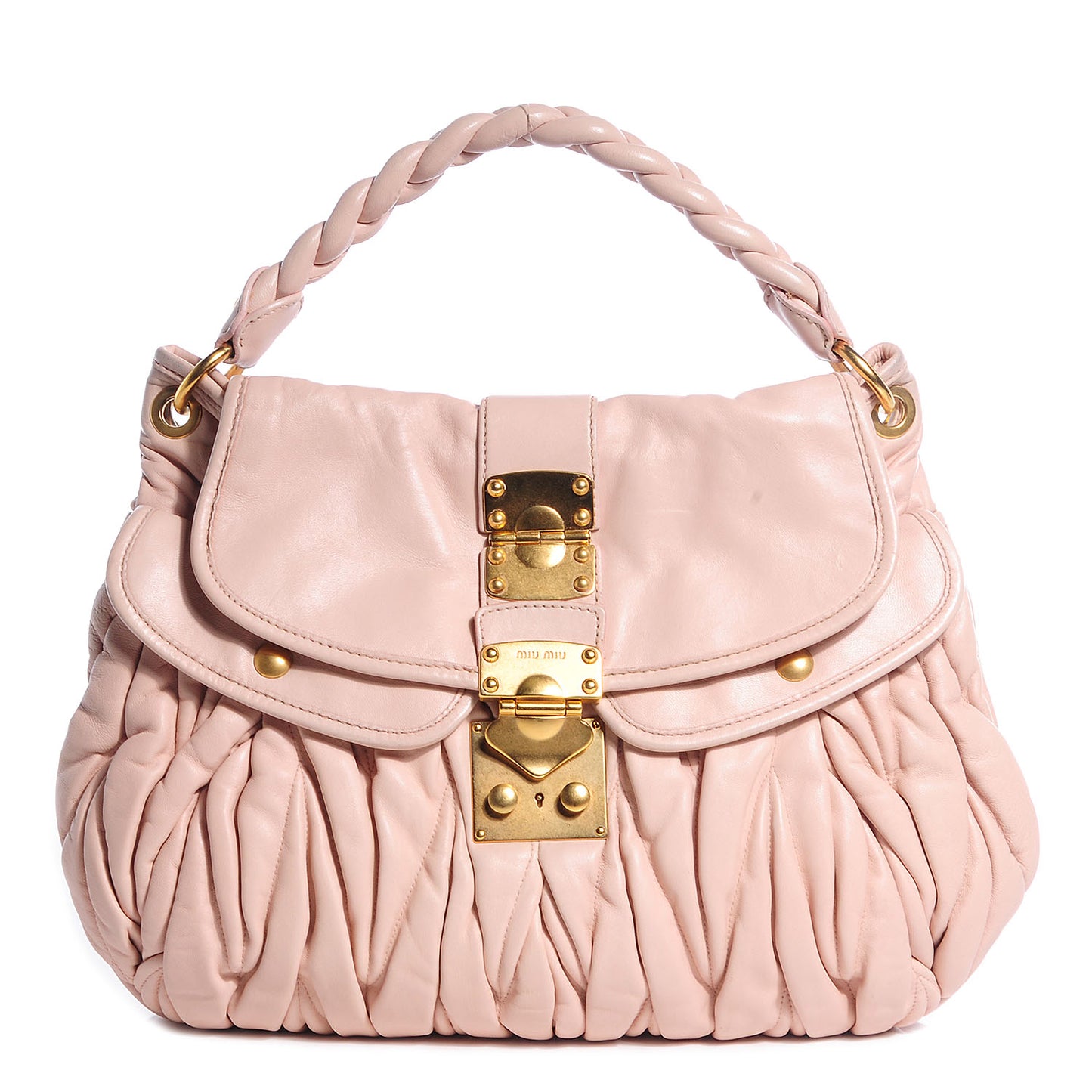 Matelasse Lux Nappa Coffer Hobo Cipria