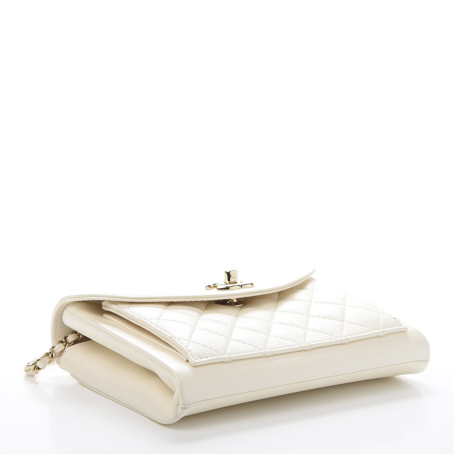 Chanel Calfskin Quilted Smart Pocket Crossbody Bag White 4 of 11
