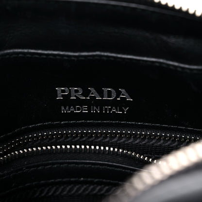 Prada Soft Calfskin Diagramme Crossbody Bag Black 6 of 16