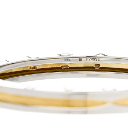 Bulgari 18K Yellow Gold Stainless Steel B.Zero1 Bangle Bracelet 3 of 3