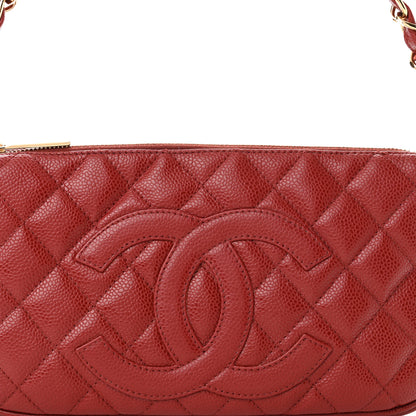 Chanel Caviar Quilted Timeless CC Shoulder Bag Red 8 of 16