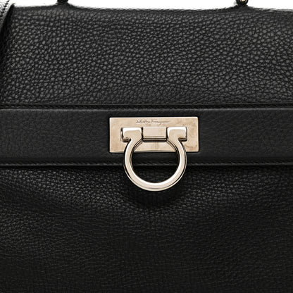 Salvatore Ferragamo Calfskin Sofia Shoulder Bag Black 7 of 10