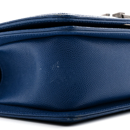 Chanel Caviar Quilted Small Boy Flap Dark Blue 7 of 13