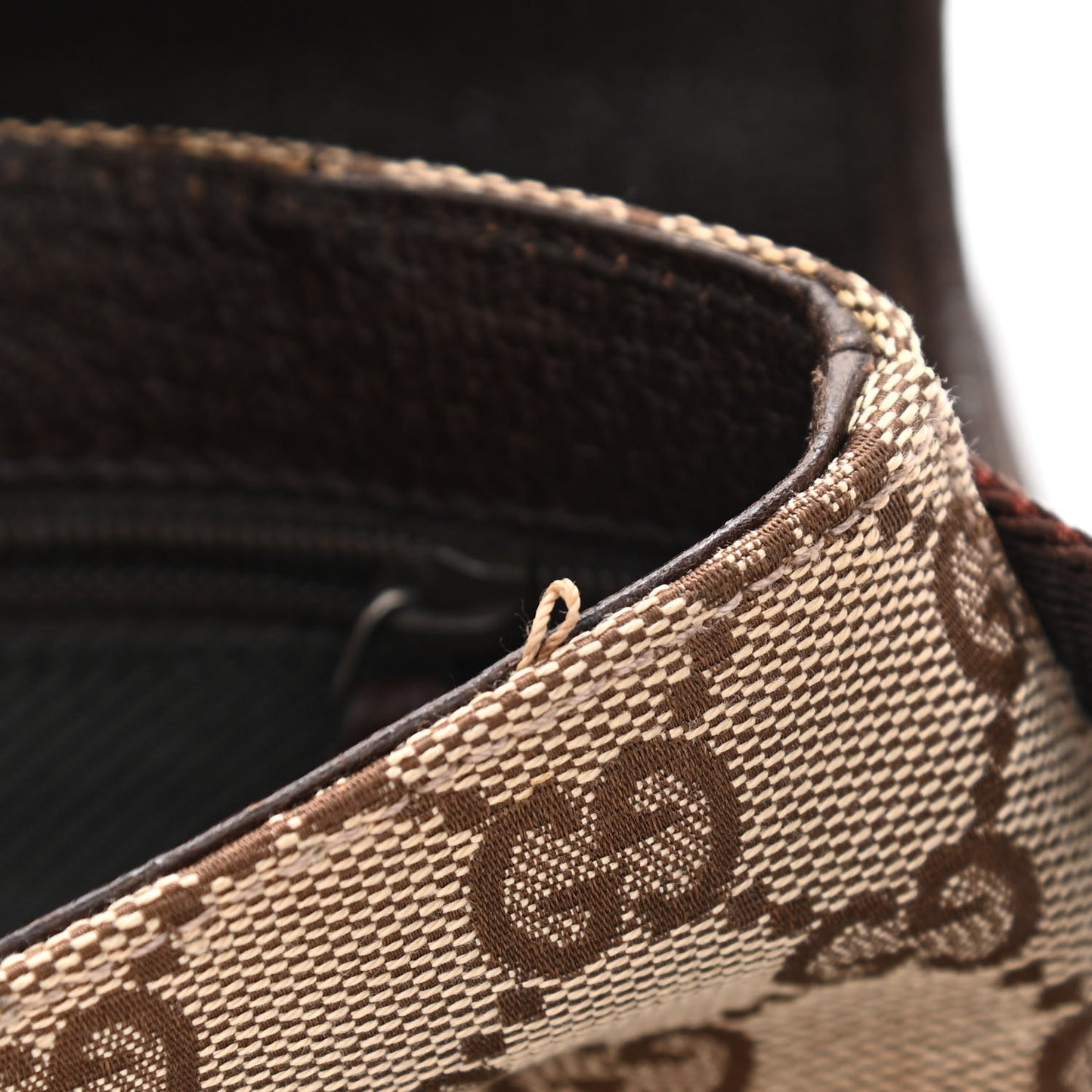 GG Monogram Flight Belt Bag Dark Brown