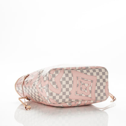 Louis Vuitton Damier Azur Tahitienne Neverfull MM 4 of 8