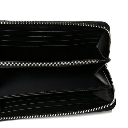Christian Dior Patent Cannage Lady Dior Continental Zip Wallet Black 4 of 7