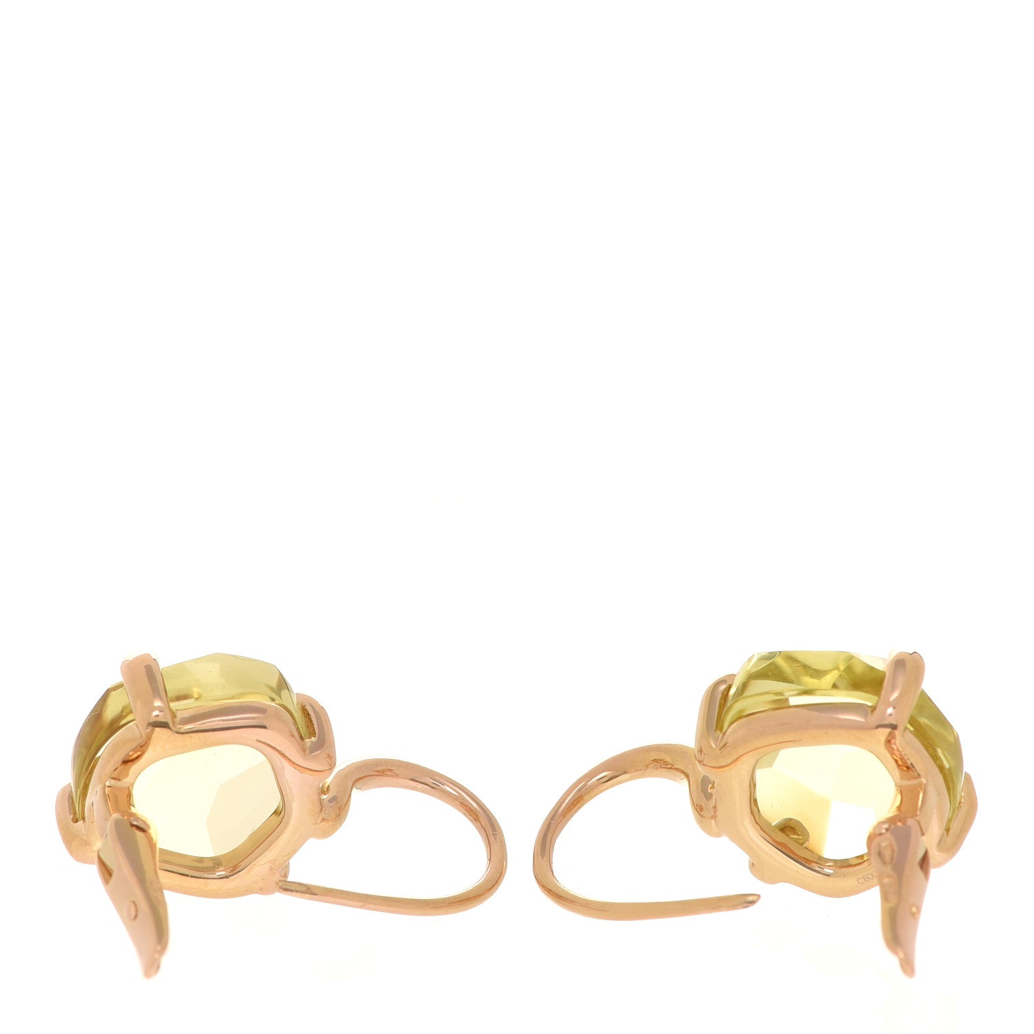 Pomellato 18K Yellow Gold Lemon Quartz Lola Drop Earrings 3 of 6
