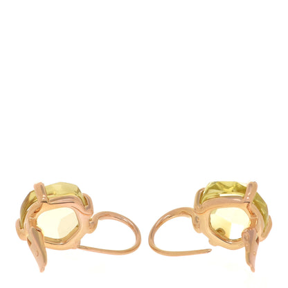 Pomellato 18K Yellow Gold Lemon Quartz Lola Drop Earrings 3 of 6