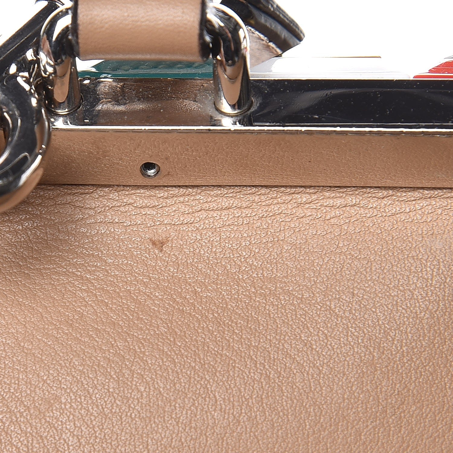 Fendi VItello Dolce Studded Petite 3Jours Tote Cuoio Multicolor 10 of 25