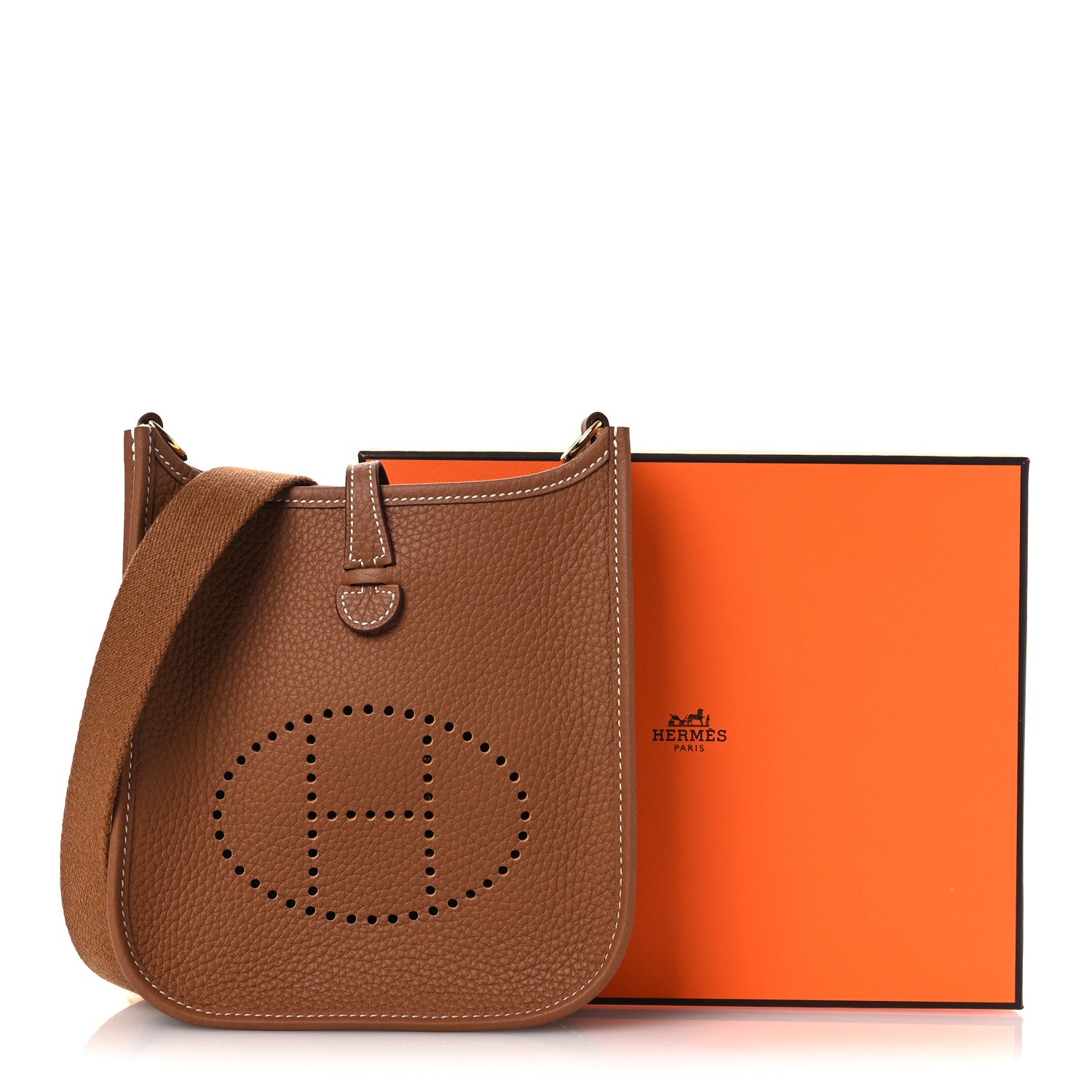 Hermes Taurillon Clemence Evelyne TPM Gold 12 of 12