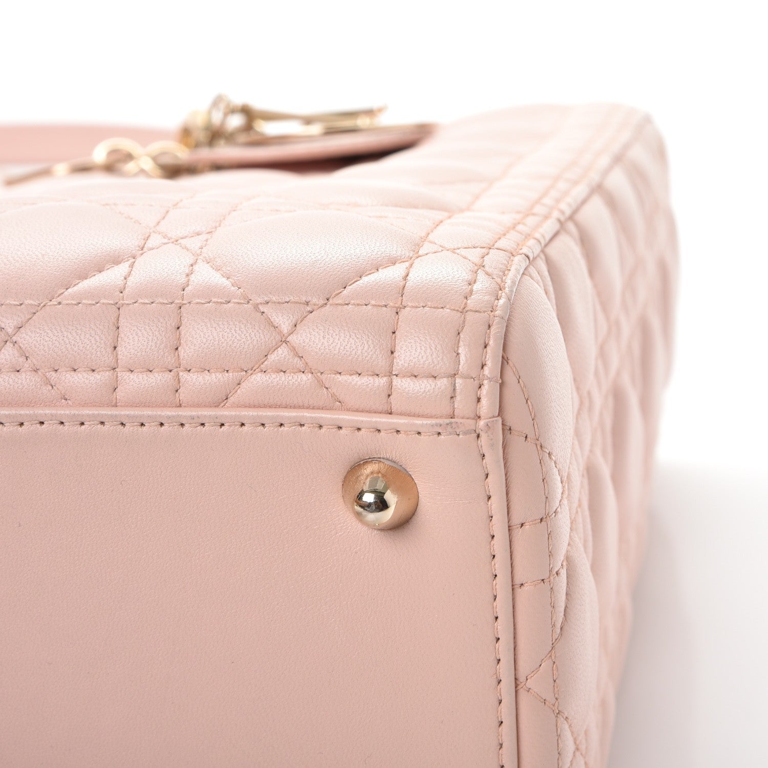 Christian Dior Lambskin Cannage Large Lady Dior Light Pink 12 of 13