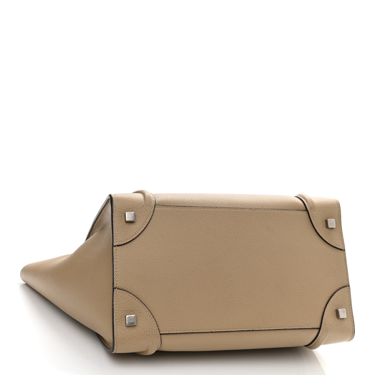 Drummed Calfskin Mini Luggage Dune