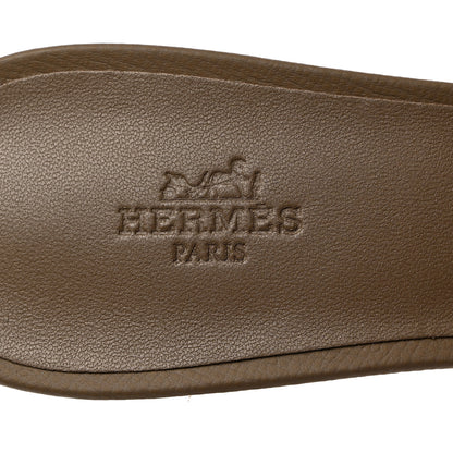 Hermes Epsom Oasis Sandals 41 Etoupe 6 of 9