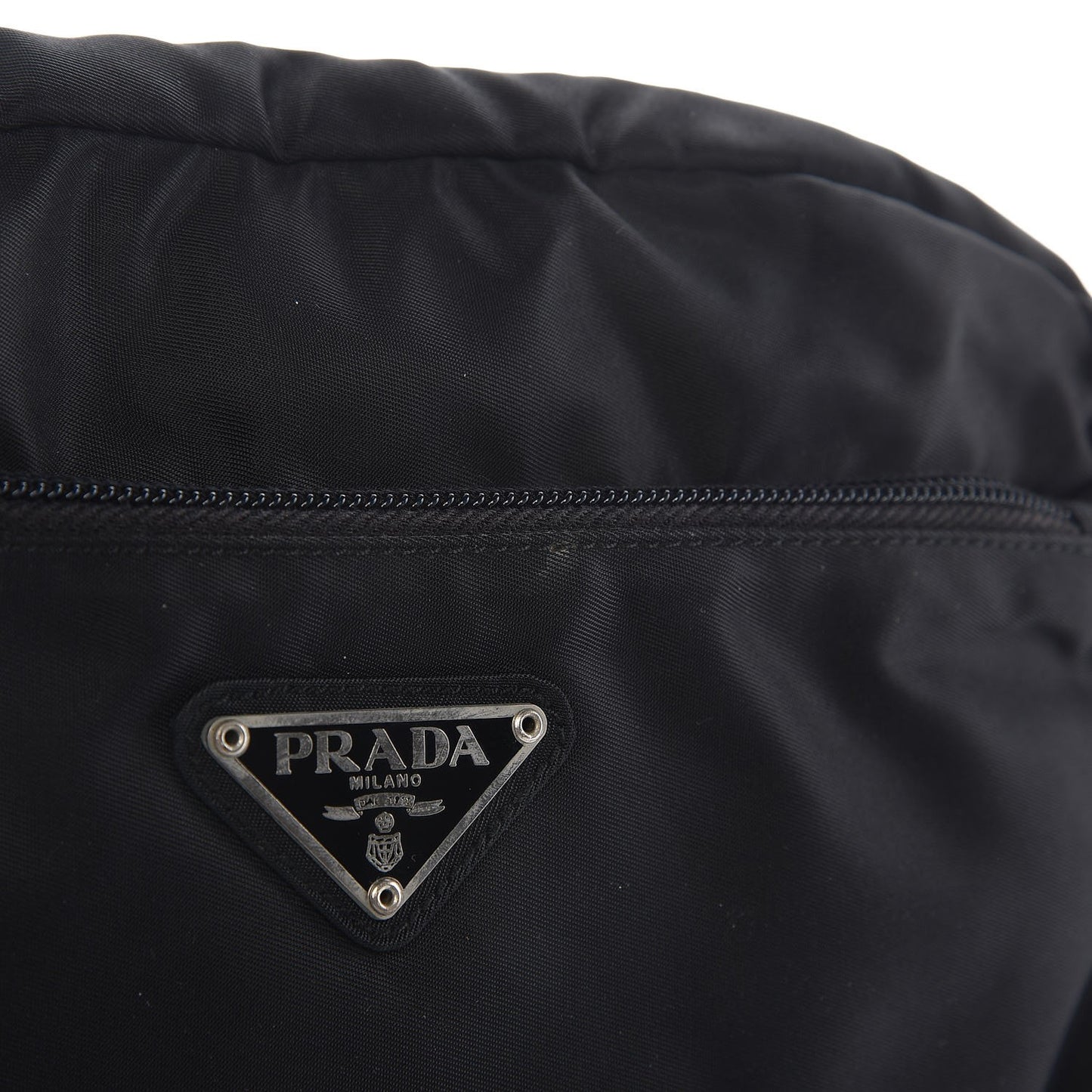 Nylon Vela Small Shoulder Bag Black