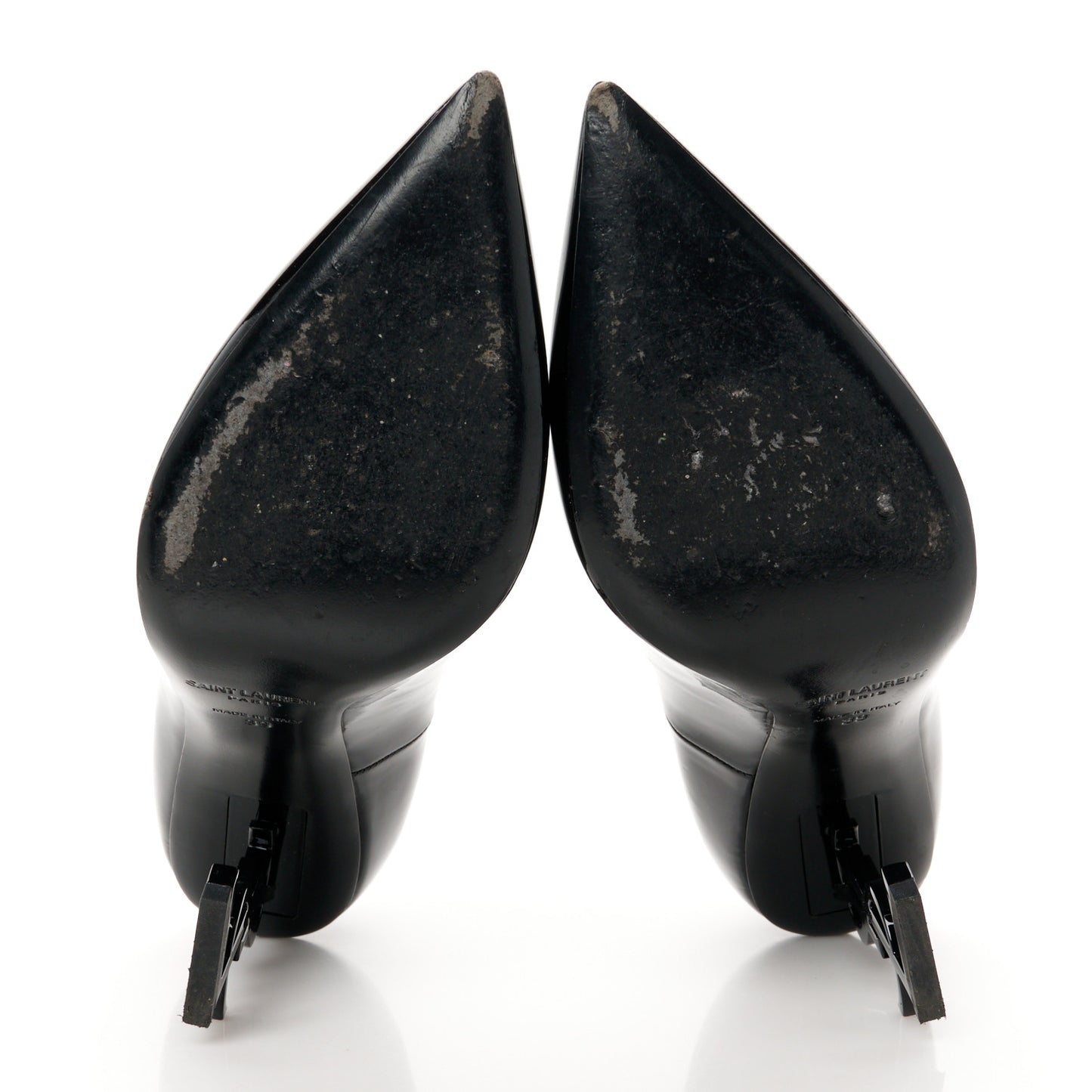 Patent Calfskin Opyum 110 Pumps 39 Black