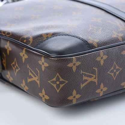 Louis Vuitton Monogram Macassar Porte Documents Voyage Soft Briefcase 8 of 9