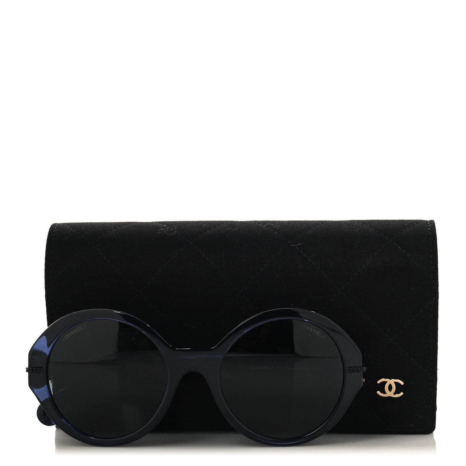 Chanel Acetate Chain Sunglasses 5511 Blue 7 of 7