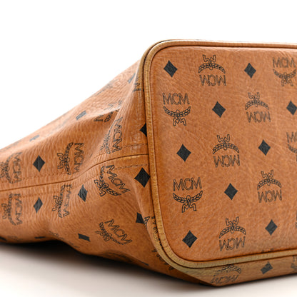 MCM Visetos Dog Bone Shopper Tote Cognac 8 of 12
