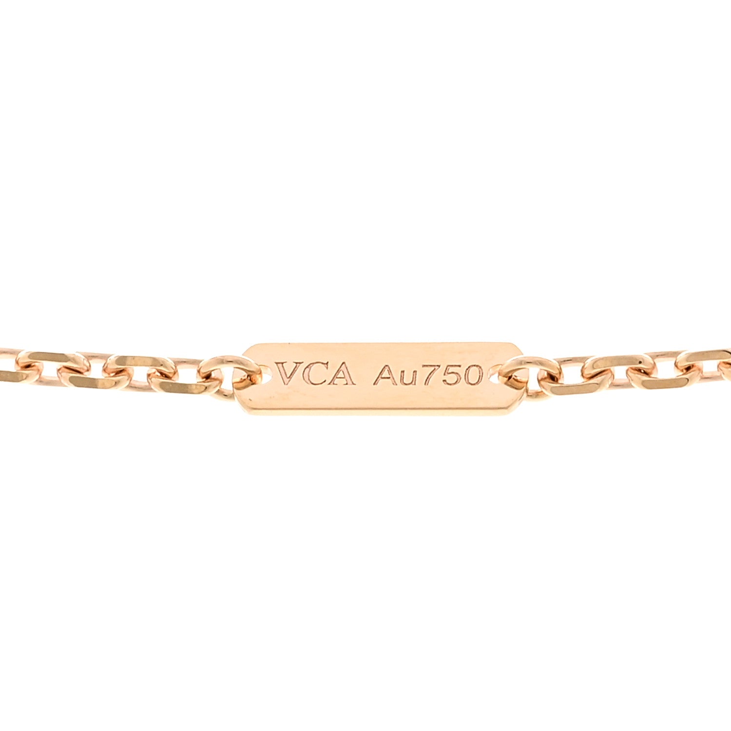 Van Cleef & Arpels 18K Rose Gold Gray Mother of Pearl Magic Alhambra Long Necklace 5 of 6