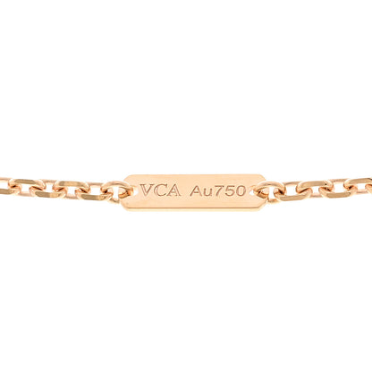 Van Cleef & Arpels 18K Rose Gold Gray Mother of Pearl Magic Alhambra Long Necklace 5 of 6