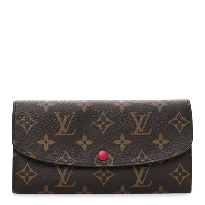 Louis Vuitton Monogram Emilie Wallet Fuchsia 1 of 6