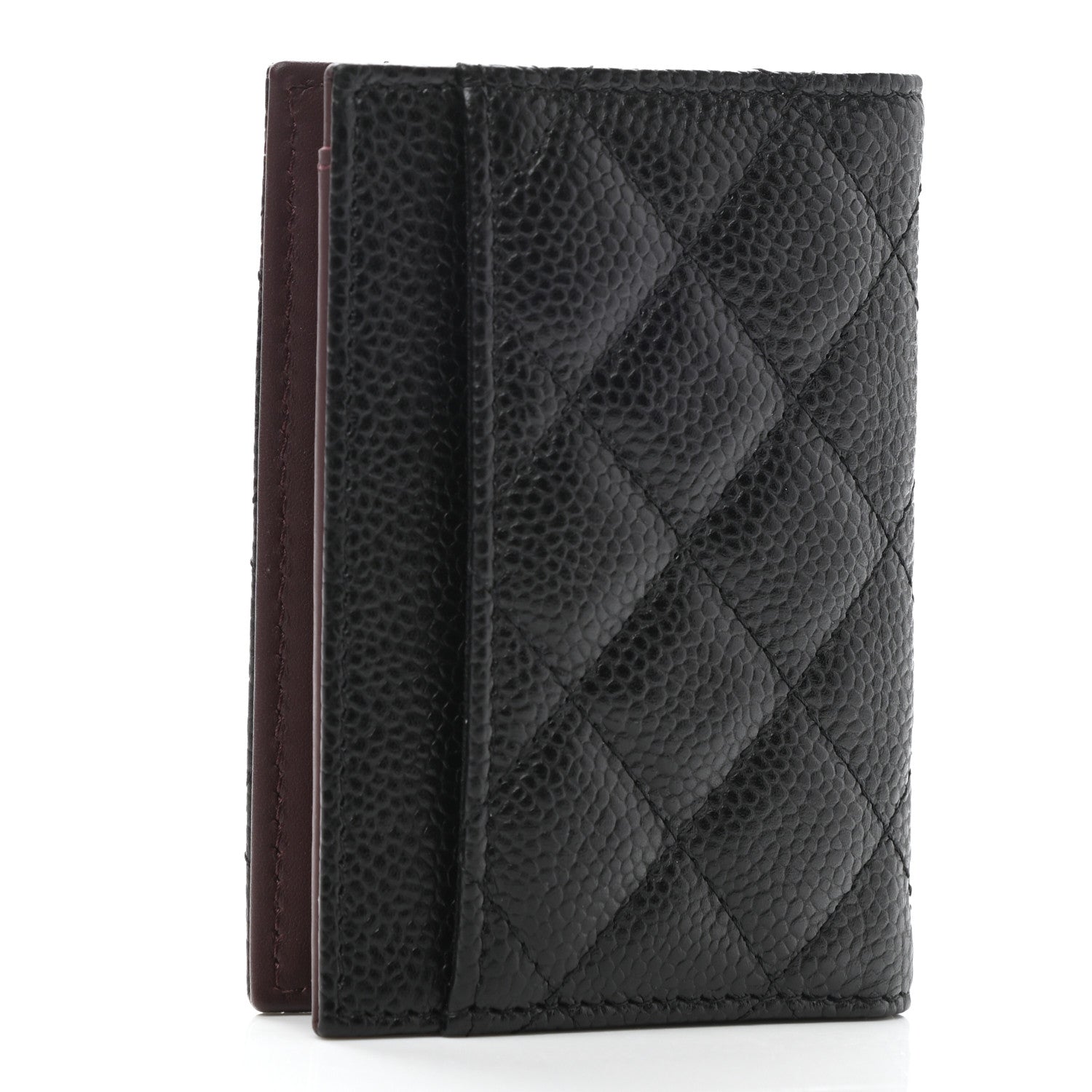 Chanel Caviar Quilted Card Holder Wallet Black 2 of 6