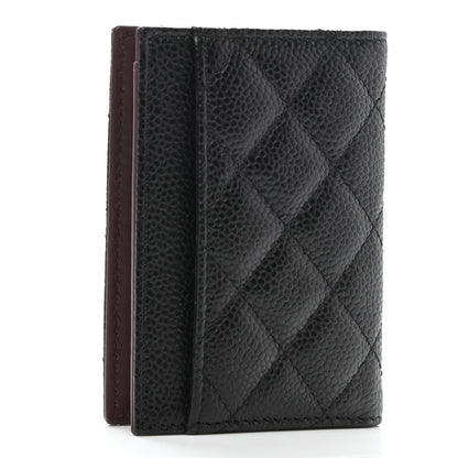 Chanel Caviar Quilted Card Holder Wallet Black 2 of 6