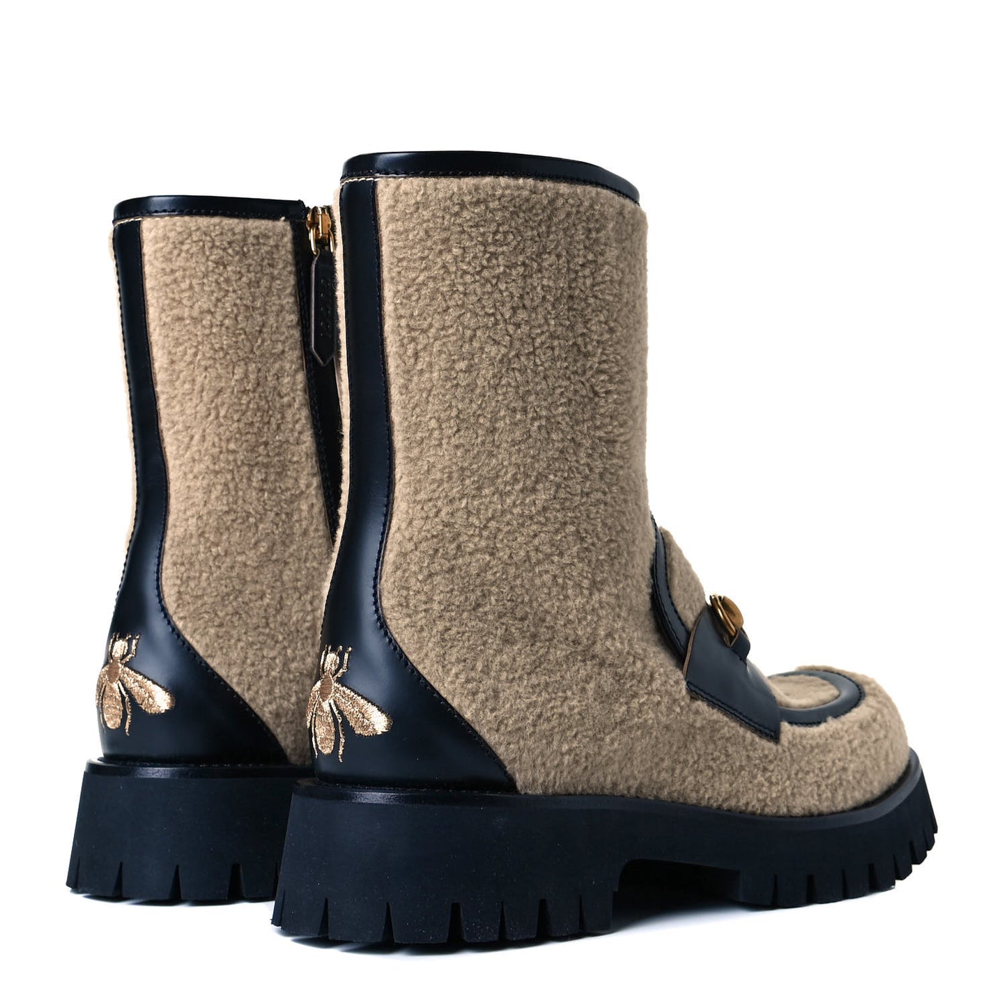 Wool Cordovan Lux Womens Harald Horsebit 25mm Platform Boots 38 Butterscotch Black