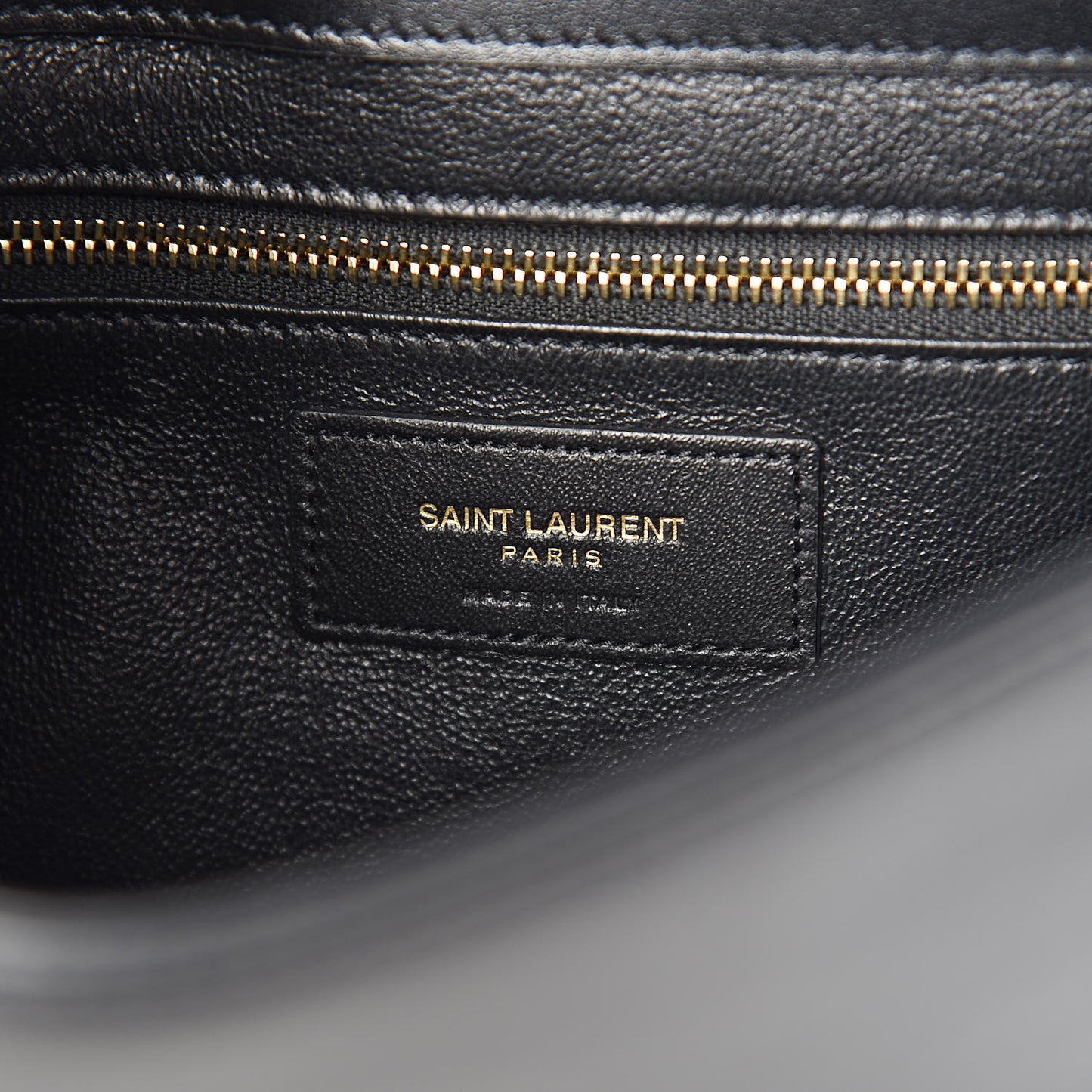 Calfskin Quilted Y Joan Satchel Black