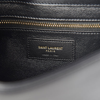 Saint Laurent Calfskin Quilted Y Joan Satchel Black 6 of 10