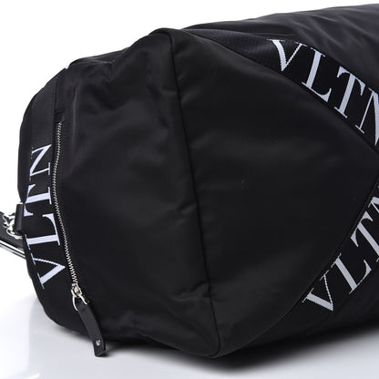 Valentino Garavani Nylon Ribbon VLTN Duffle Bag Black 10 of 12