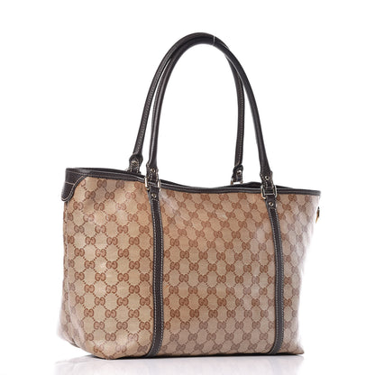 Gucci Crystal Monogram Medium Joy Tote Beige Ebony Testa di Moro 3 of 29