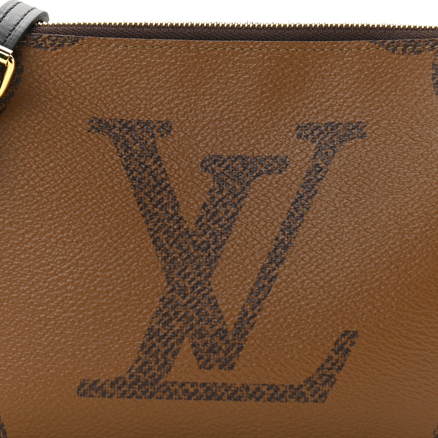 Reverse Monogram Giant Double Zip Pochette