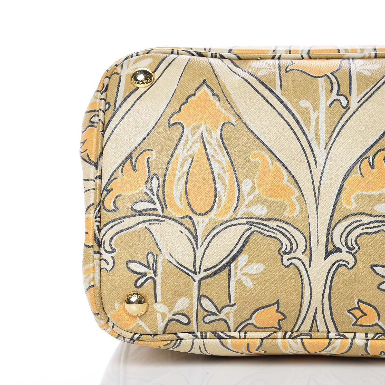 Prada Saffiano Floral Print Medium Tote 6 of 14