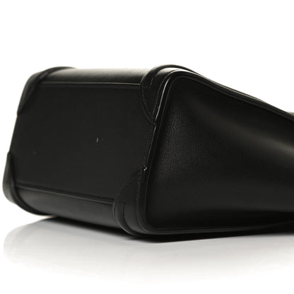 Celine Smooth Calfskin Nano Luggage Black 10 of 12