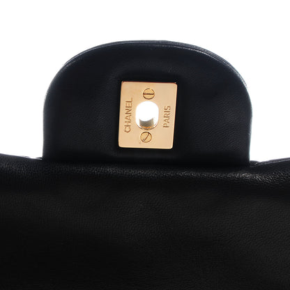 Chanel Lambskin Quilted Maxi Double Flap Black 6 of 9