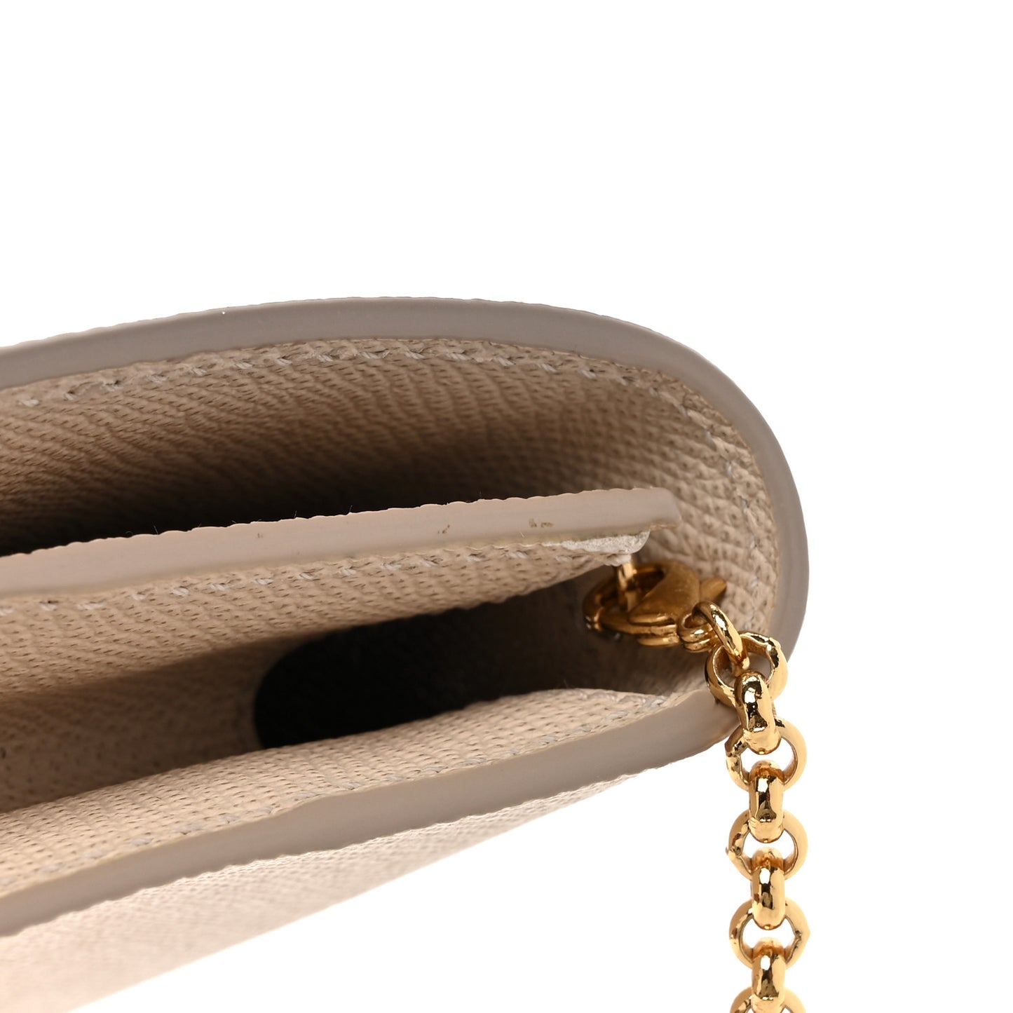 Hammered Calfskin Mini Gancini Icona Bag Beige