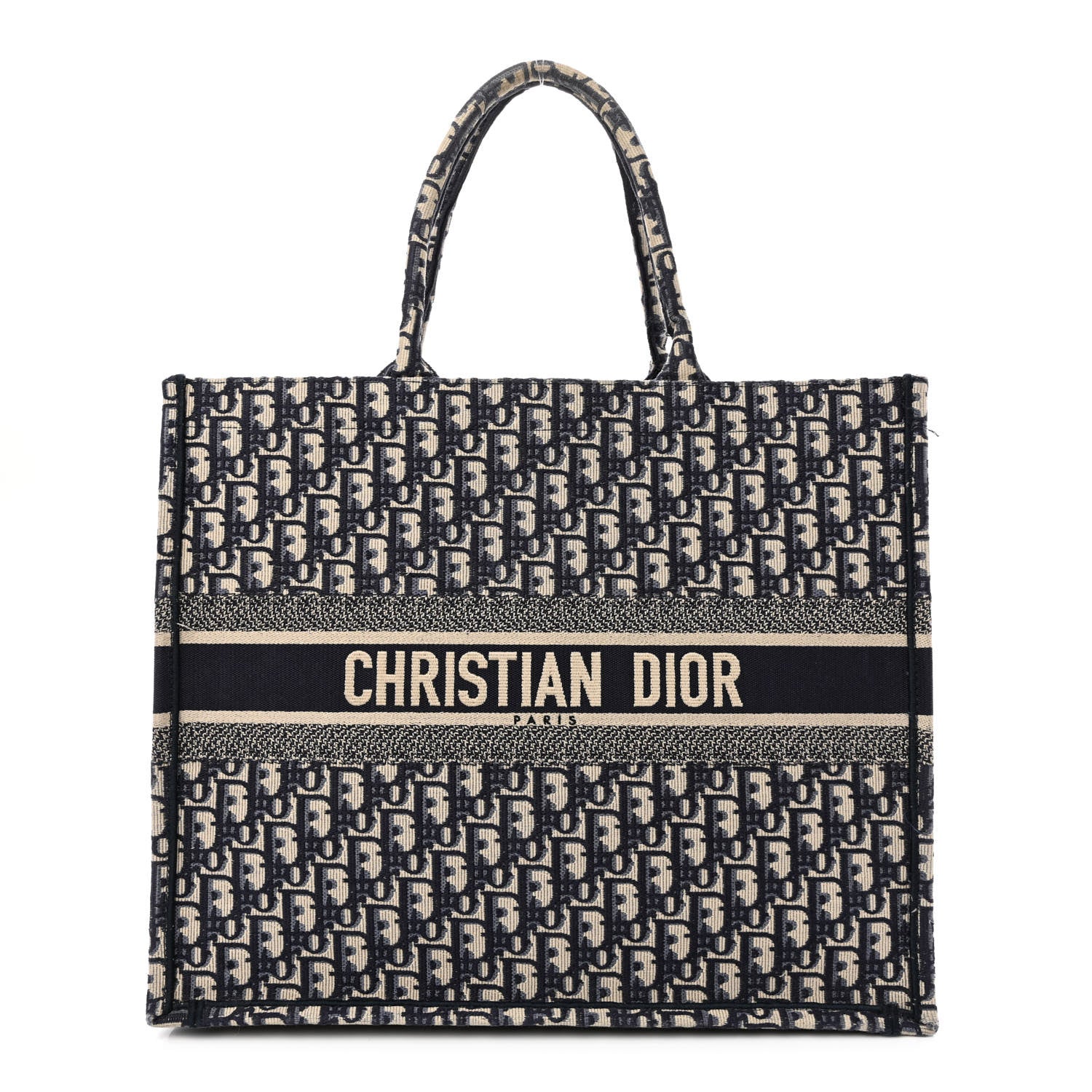 Christian Dior Oblique Large Book Tote Blue Multicolor 1 of 13