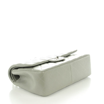 Chanel Caviar Quilted Jumbo Double Flap Grey 4 of 9