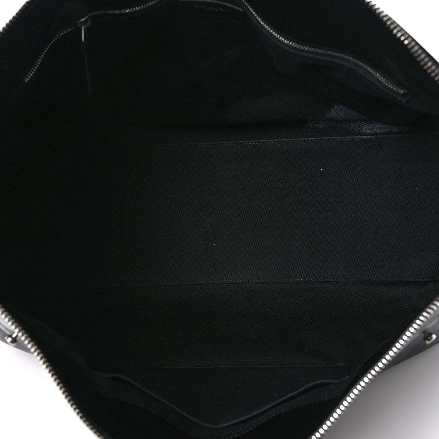 Saint Laurent Cracked Shiny Calfskin Medium Souple Sac De Jour Duffle Black 5 of 10